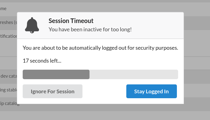 Inactivity Timer